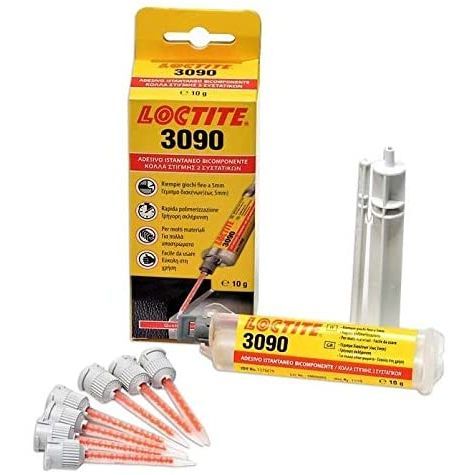 Lot de 4 Colle à prise rapide bi-composant 3090 - seringue de 10g - Loctite  - 11571
