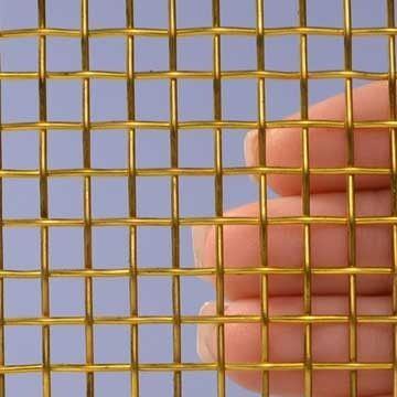 Woven brass wire mesh 6 - 1x1 meter