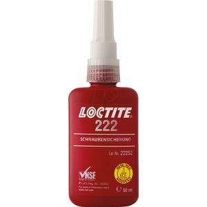 Loctite 222 - lage-sterkte Schroefdraad borging - 50ml