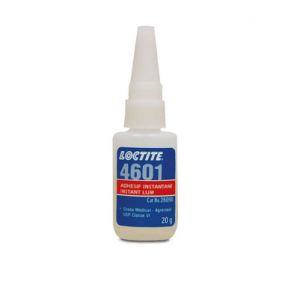 Loctite 4601 Instant Adhesive &#8211; Low bloom, low odour, low viscosity, ISO 10993 certified, 20 gram