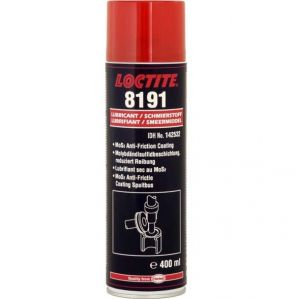 Loctite 8191 MoS2 Anti-Frictie Coating, 400ml, aerosol.